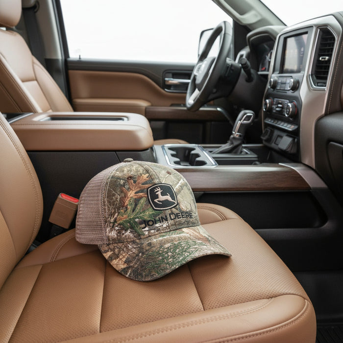 John Deere Washed Edge Camo Cap