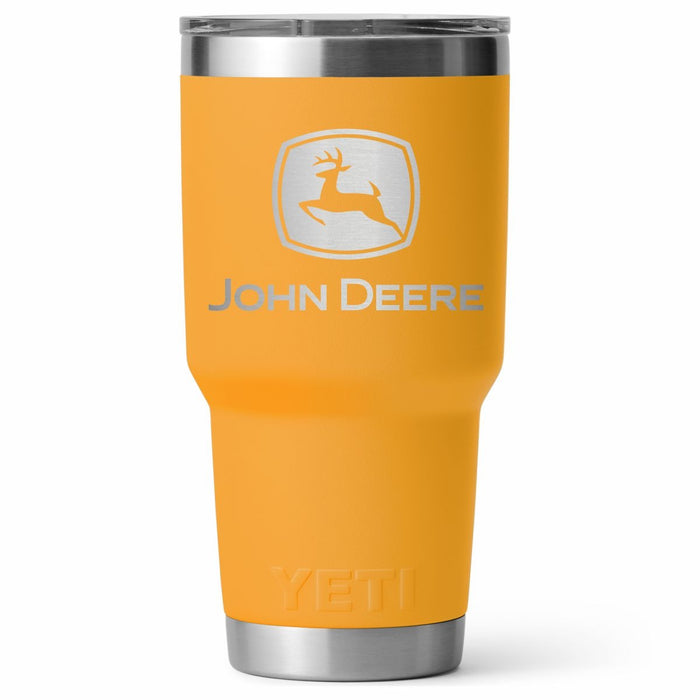 yellow John Deere x YETI Rambler® 30 oz Tumbler