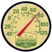 John Deere Yellow Retro Thermometer