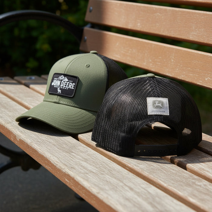 John Deere Men's Sueded Logo Cap