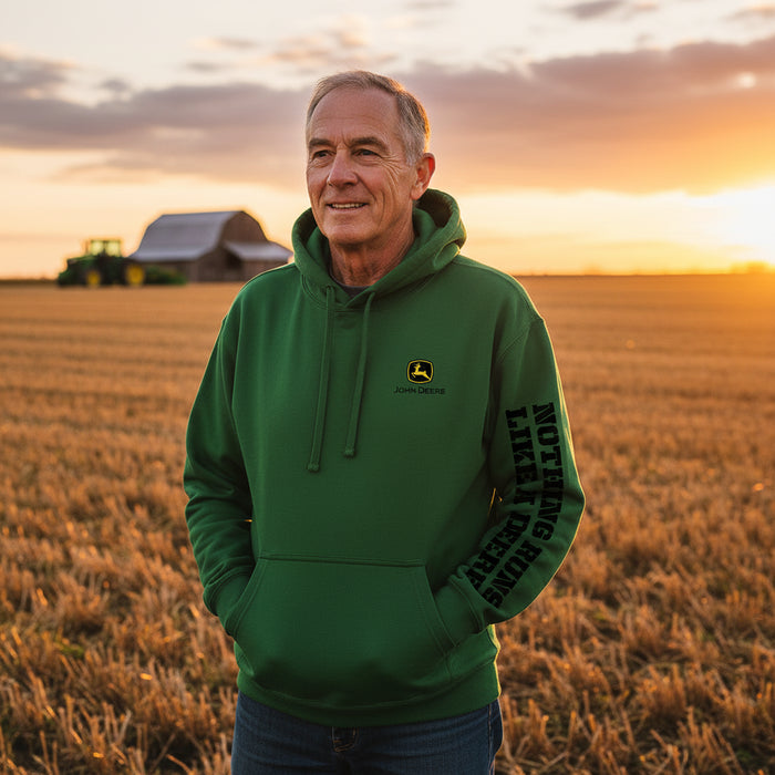 John Deere Men's Green "Nothing Runs Like a Deere" Hoodie