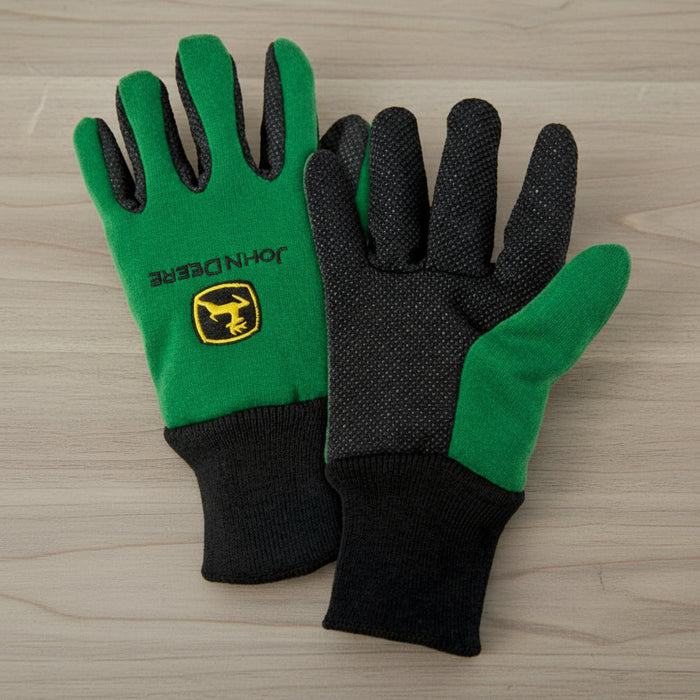 John Deere Light-Duty Cotton Grip Glove - Youth