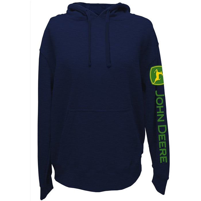 John Deere Navy Trademark Sleeve Hoodie