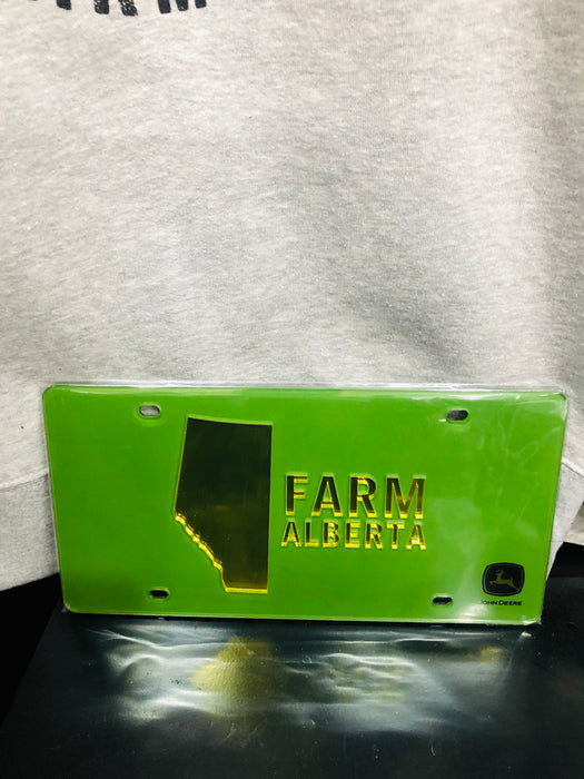 John Deere Farm Alberta License Plate