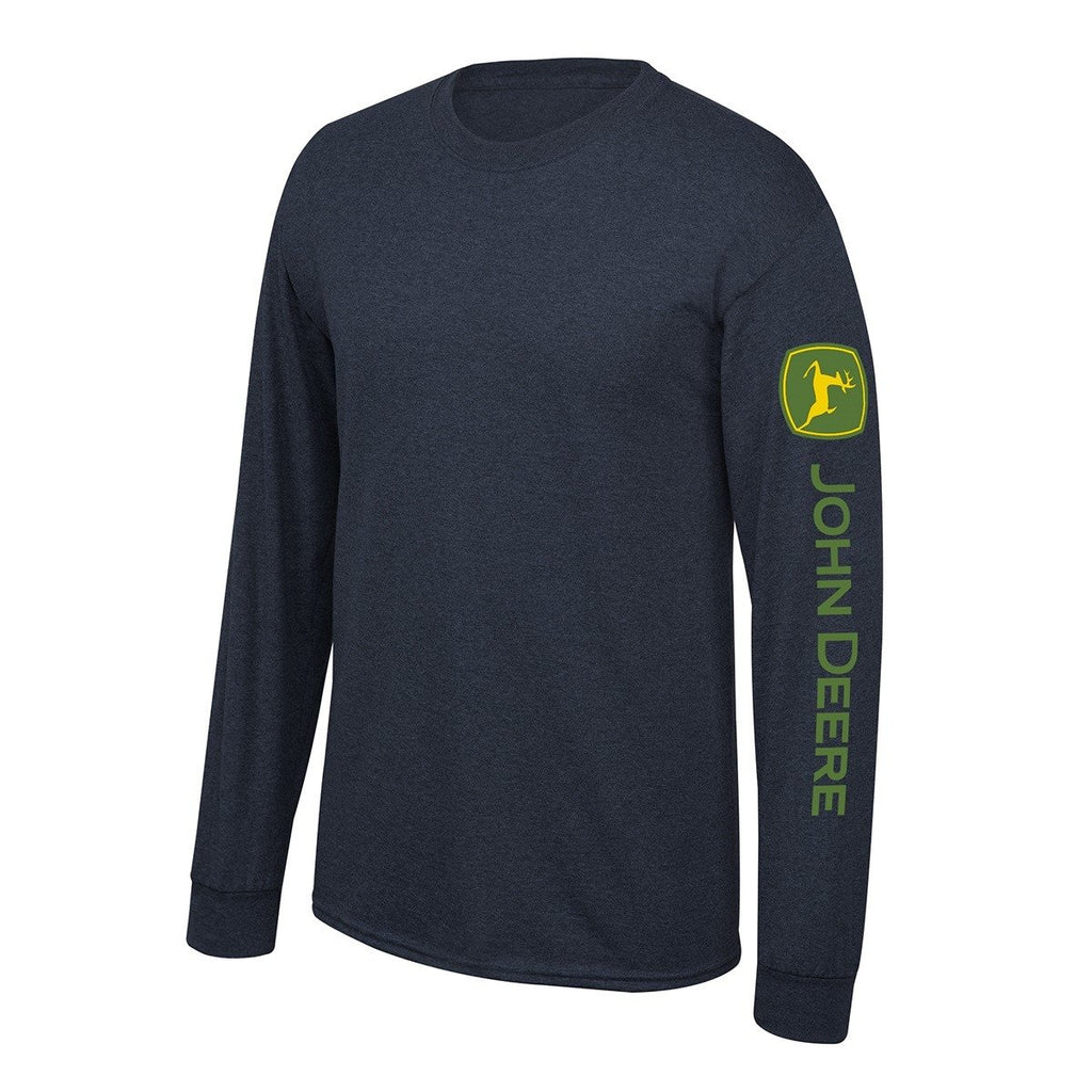 John Deere Mens Navy Long Sleeve Shirt - Horizon Ag \u0026 Turf