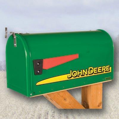 Modern John Deere Stripe Mailbox