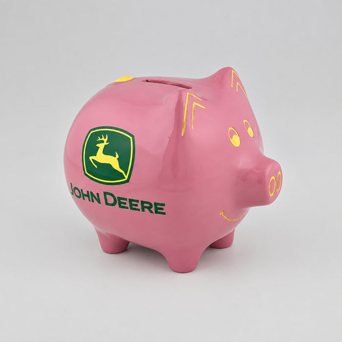 John Deere Pink Piggt Bank 