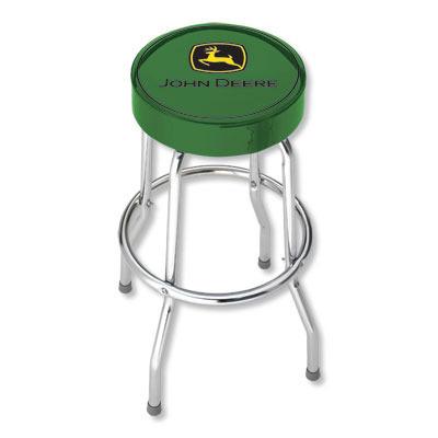 Green John Deere Garage Stool