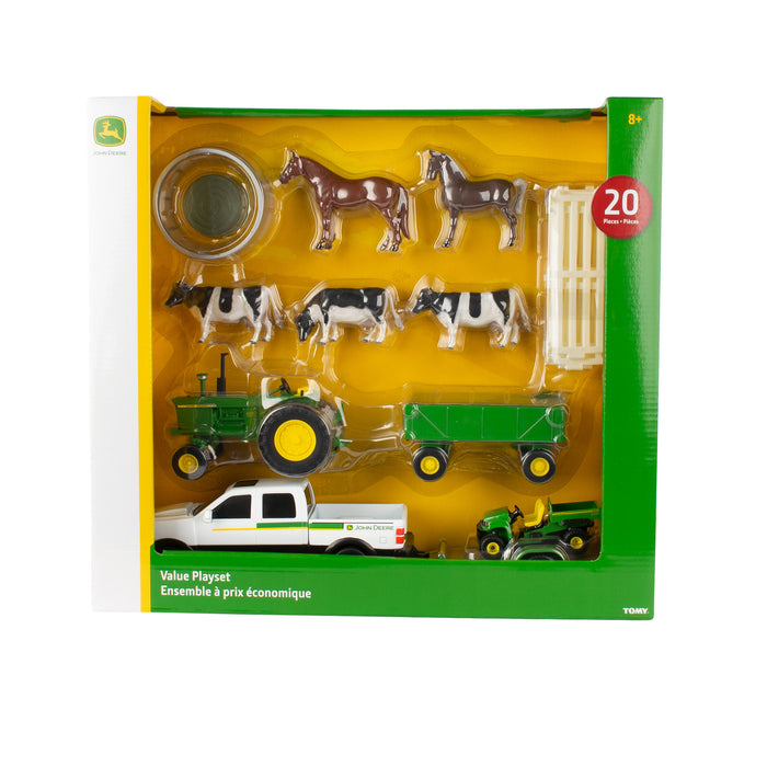 John Deere 1:32 20 Piece Farm Set