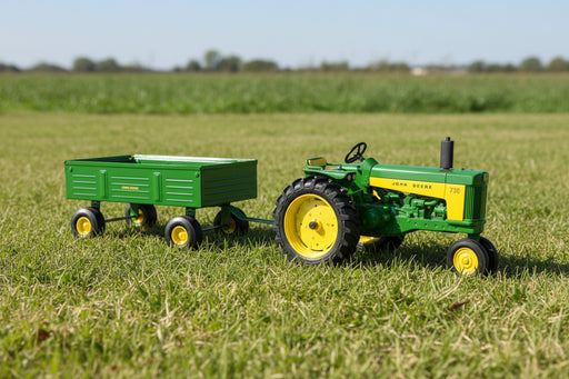 John Deere 1:16 730 Tractor with Barge Wagon