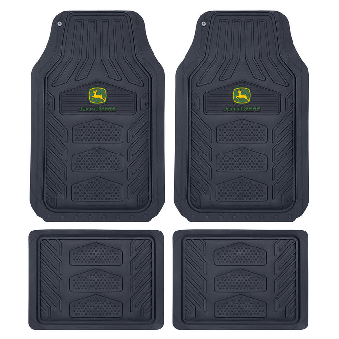 John Deere 4-Piece WeatherPro Floor Mat Set