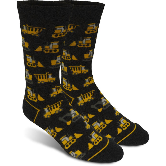 John Deere Mens Construction Print Sock