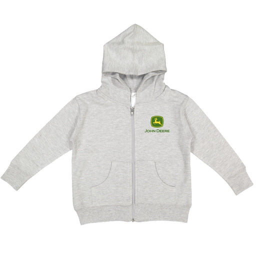 John Deere Boys Toddler Grey Zip Hoodie