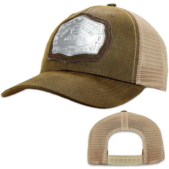 John Deere Mens Brown Belt Buckle Cap