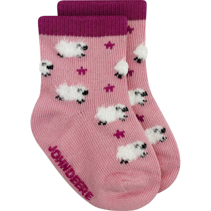 John Deere Girl Infant Sheep Crew Sock