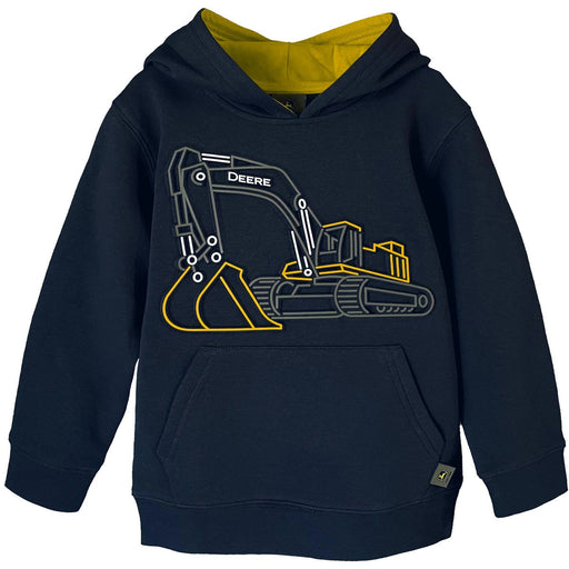 John Deere Boy Toddler Excavator Fleece Hoodie