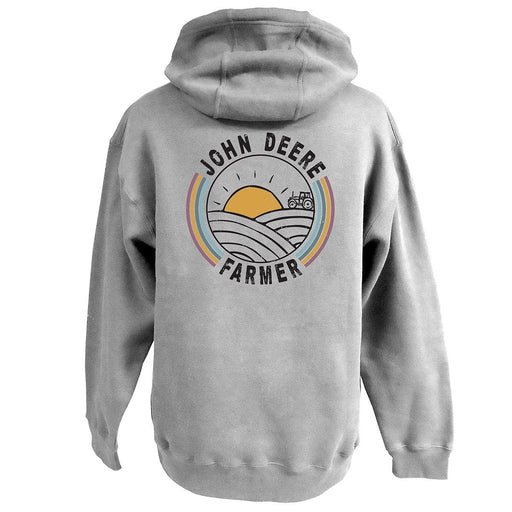 John Deere Ladies Oxford Sun Rise Hoodie