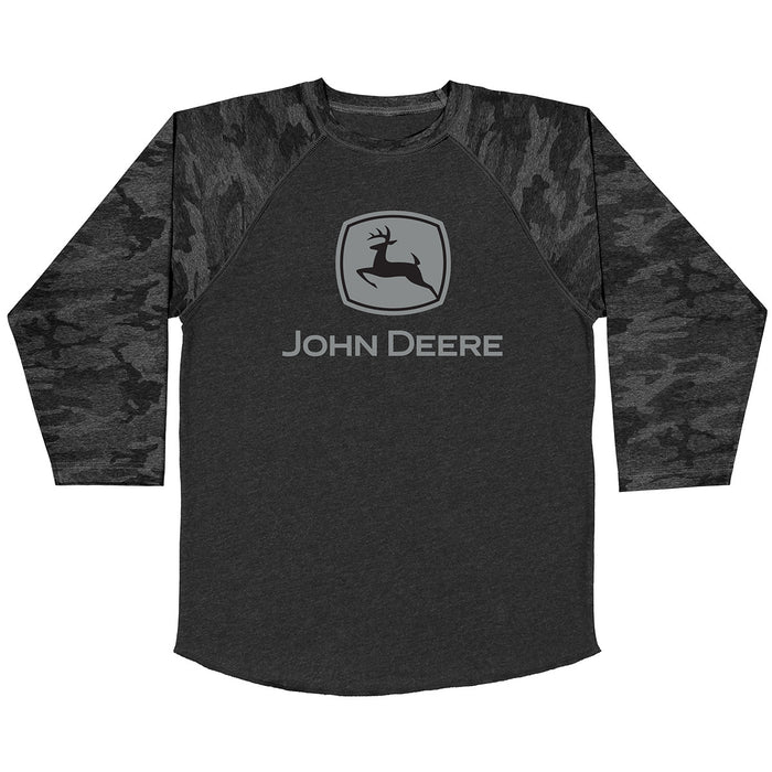 John Deere Boy Youth Camo Raglan Tee