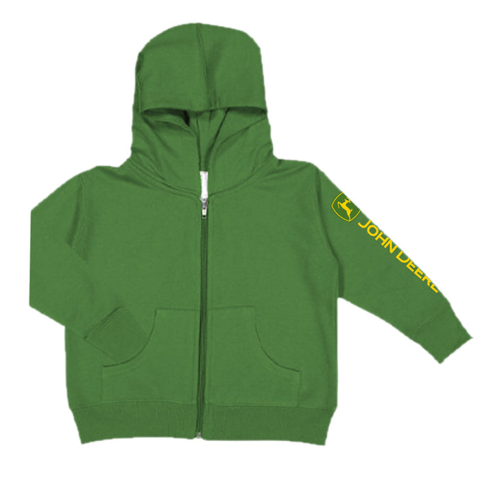 John Deere Boy Toddler Green Full Zip Fleece