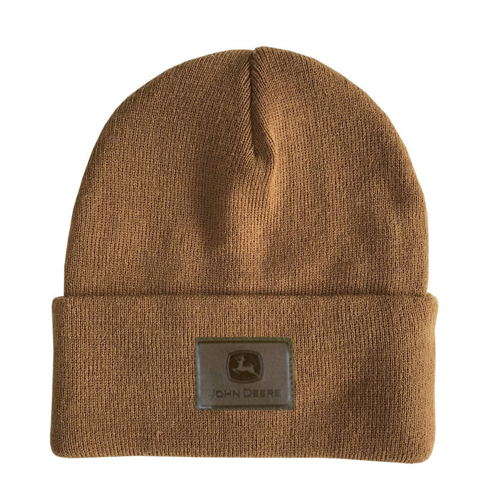 John Deere Brown Trademark Logo Beanie