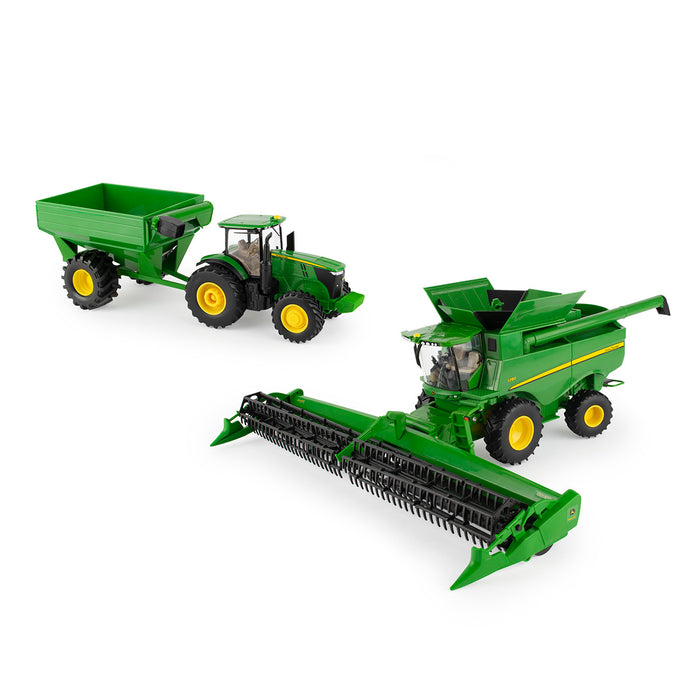 John Deere 1:32 Combine Harvesting Set