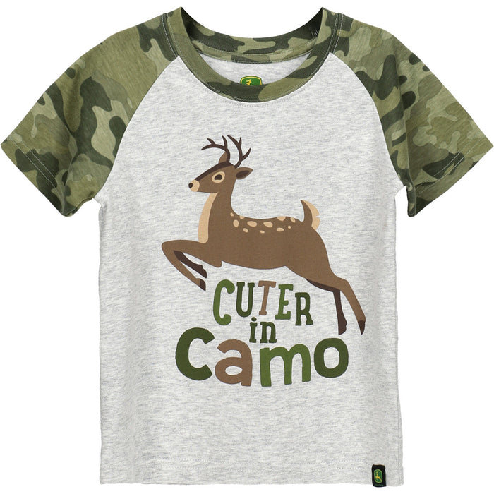 John Deere Boy Toddler Tee Cuter In Camo