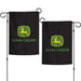 John Deere Black 2 Sided Garden Flag