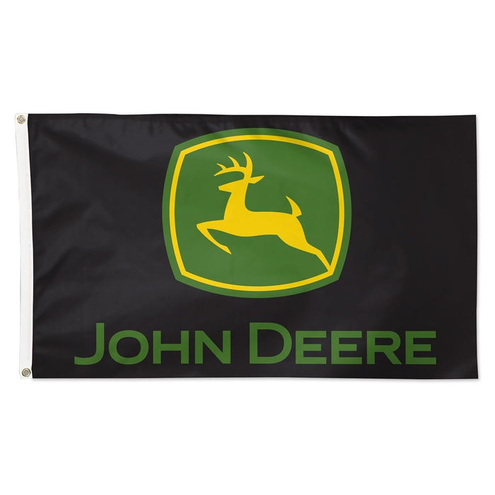 John Deere Black Logo Flag 