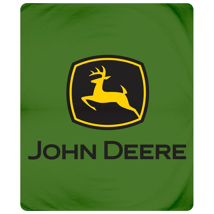 John Deere Green Logo Blanket