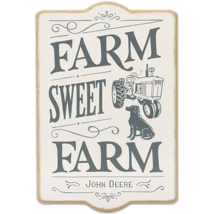 John Deere Farm Sweet Farm Wood Wall Sign