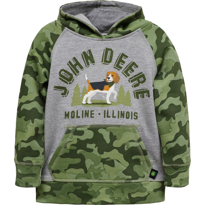 John Deere Boy Toddler Camo Fleece Hoodie