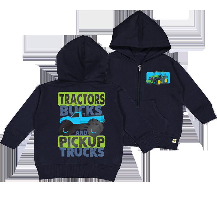 John Deere Boy Infant Tractors & Trucks Zip Up Hoodie