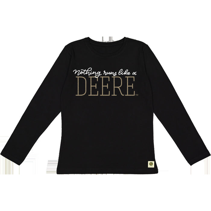 John Deere Ladies Nothing Runs Like a Deere Long Sleeve