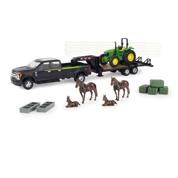 John Deere 1:32 5075E Tractor Set