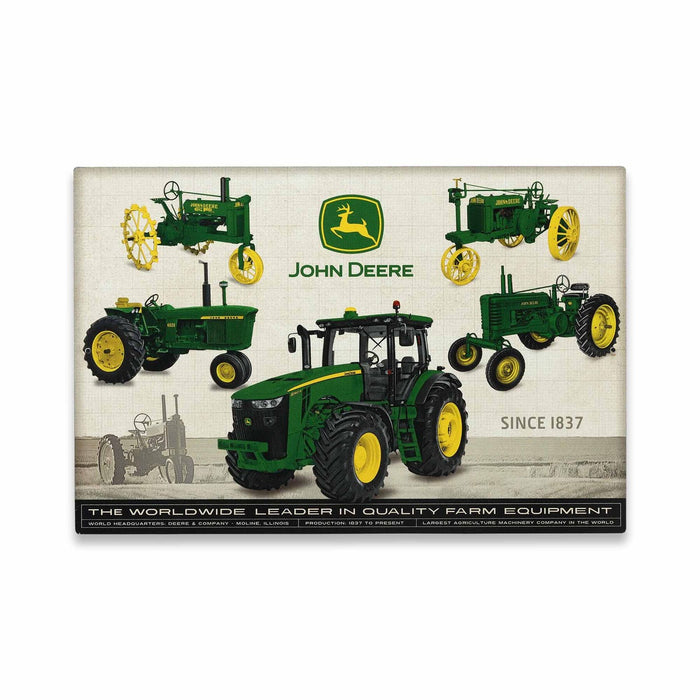 John Deere Farm Equipment Collage Metal Sign