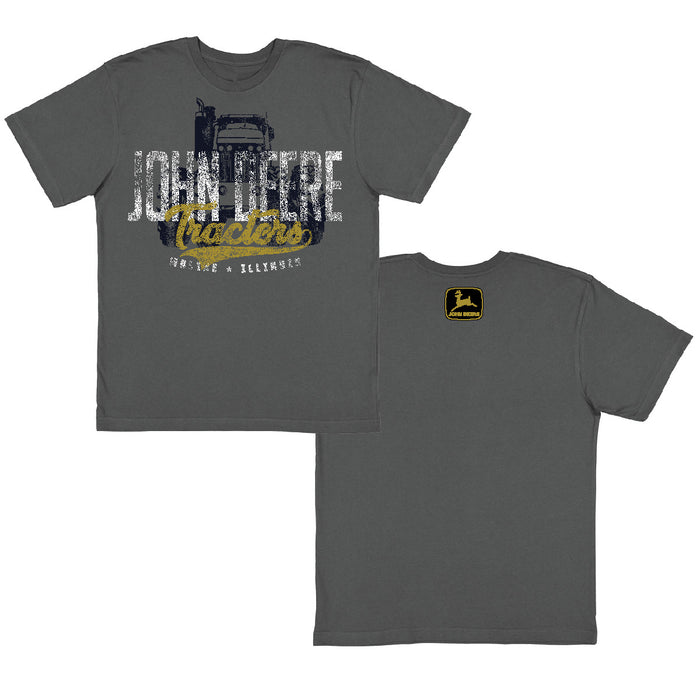 John Deere Mens Slate Tonal Tractor Tee