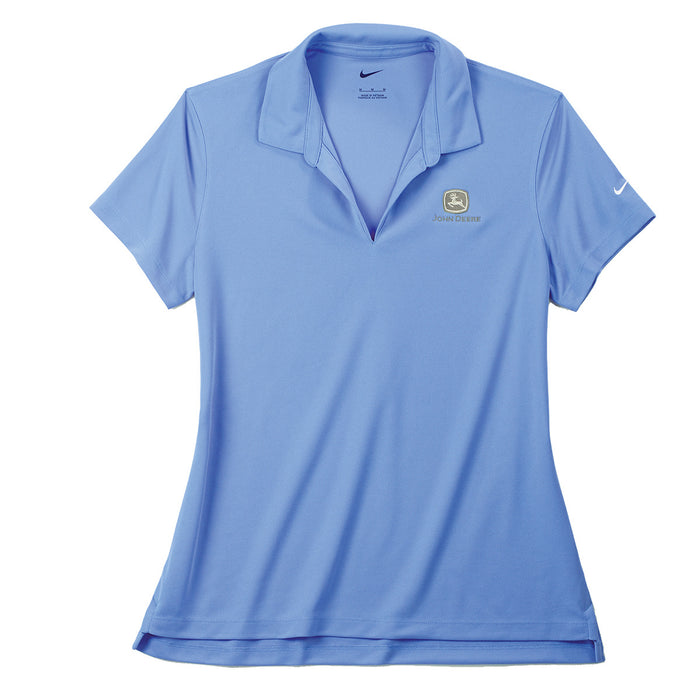 John Deere Ladies Nike Blue Polo