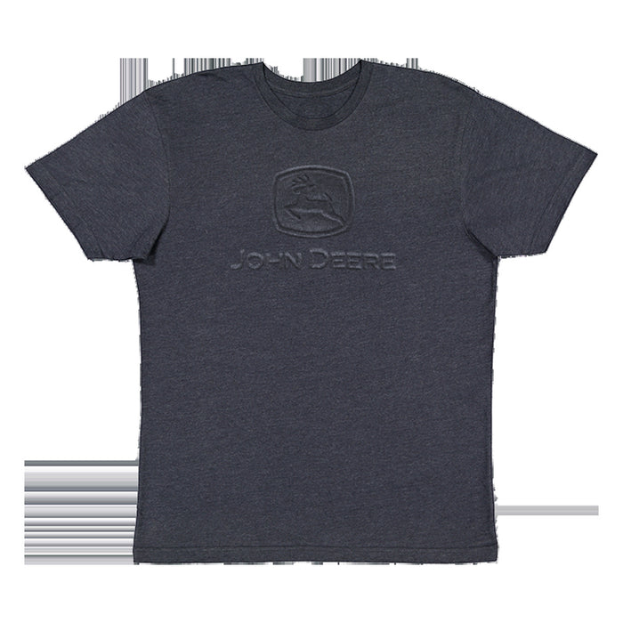 John Deere Mens Navy Embossed Classic Logo Tee