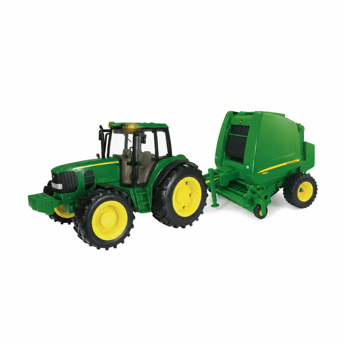 John Deere 1:16 Big Farm Tractor with Baler