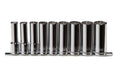 John Deere 9-Piece 1/2 inch SAE Deep Drive Socket Set