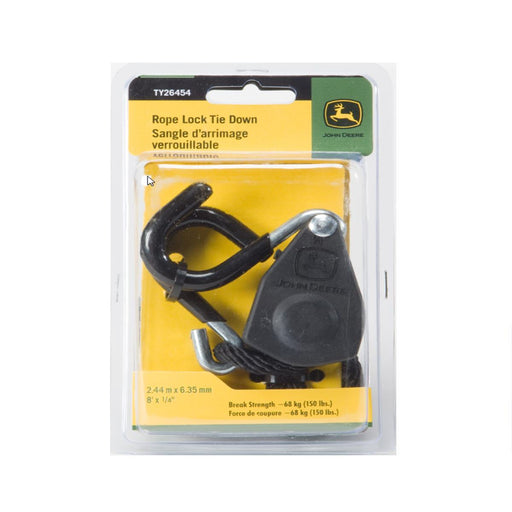 John Deere Rope Lock Tie Down 8' x 1/4" - TY26454