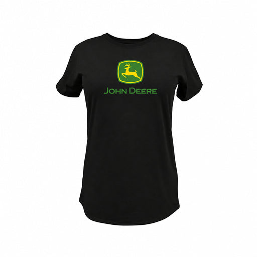 John Deere Womens Black Logo Tee