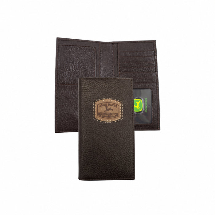 John Deere Historical Logo Black Checkbook