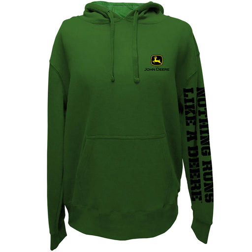 John Deere Mens Green Nothing Runs Like A Deere Hoodie