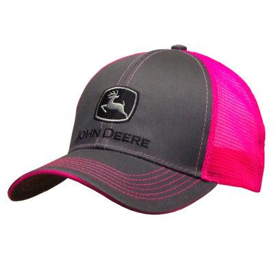 John Deere Farm State Pride 'Build' Mesh Back Trucker Cap - Officially Licensed, Adjustable