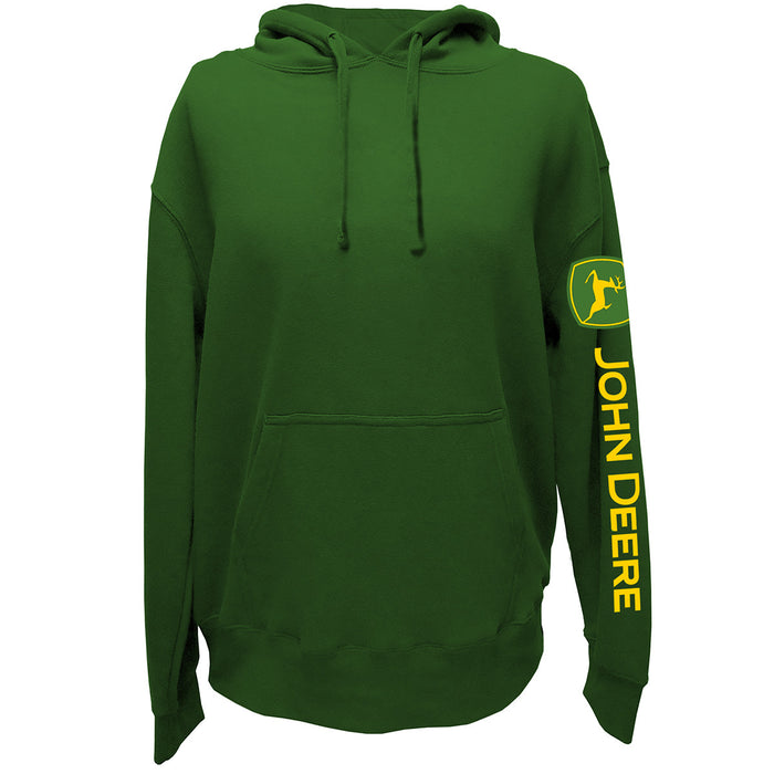 John Deere Mens Classic Logo Sleeve Hoodie